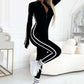 🌸Women's Sporty Zip-Up Long-Sleeve Jumpsuit