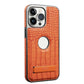 Crocodile Pattern Magnetic Phone Case with Stand