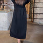 50% discount 🔥 Elegant dress with lantern sleeves in solid color
