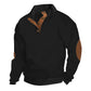 🎅Xmas Sales - 61% OFF🎄Men's Casual Long Sleeve Pullover with Elbow Patches