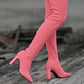 🔥Hot Sale🔥Women’s Block Heel Pointed Toe Over-the-Knee Boots