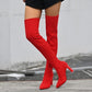 🔥Hot Sale🔥Women’s Block Heel Pointed Toe Over-the-Knee Boots