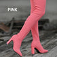 🔥Hot Sale🔥Women’s Block Heel Pointed Toe Over-the-Knee Boots