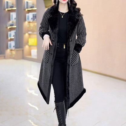 ❄️Winter Specials❄️ 48%OFF Women's Double Breasted Overcoat with Plush Lining