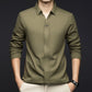 Casual Long-Sleeved Shirt in Skin-Friendly Fabric