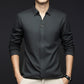 Casual Long-Sleeved Shirt in Skin-Friendly Fabric