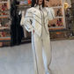 🔥Turtleneck Striped Top ＆ Wide-Leg Pants 2-Piece Set