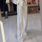 🔥Turtleneck Striped Top ＆ Wide-Leg Pants 2-Piece Set