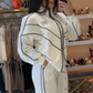 🔥Turtleneck Striped Top ＆ Wide-Leg Pants 2-Piece Set