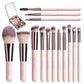 🔥 Big Sale 50% OFF🌈Travel Makeup Brush Set with LED Light Mirror