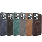 Premium Leather Phone Case - Magnetic Charging