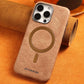 Premium Leather Phone Case - Magnetic Charging
