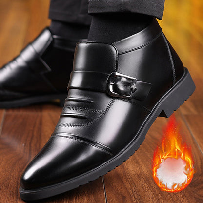 [Winter Gift] 💥GET 50% OFF💥Men's Warm Casual Leather Shoes