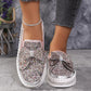 Women's Rhinestones Slip-On Bow Sneakers