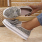 Women's Rhinestones Slip-On Bow Sneakers