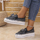 Women's Rhinestones Slip-On Bow Sneakers
