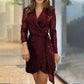 [Best Gift for Her] Fashion Sexy Sequined Solid Color Waisted Dress for Lady
