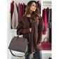 🎄 💖Women's Fashion Solid Color Loose Hooded Coat