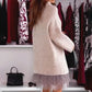 💖Women’s Semi Turtleneck Loose Sweatshirt and Sleeveless Mini Gauze Dress Set