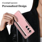 Electroplated Leather Folding Case with Pen slot For Z FOLD 3/4/5/6