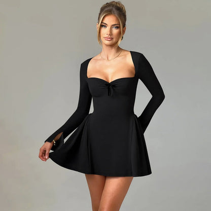 💖Limited Sale 50% OFF💖Slim-Fit Long Sleeve Bustier Dress