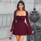 💖Limited Sale 50% OFF💖Slim-Fit Long Sleeve Bustier Dress