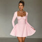 💖Limited Sale 50% OFF💖Slim-Fit Long Sleeve Bustier Dress