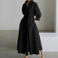 💥2025 Hot Sale💕Women's Plain Cotton Lapel Shirt Wrap Dress