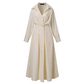 💥2025 Hot Sale💕Women's Plain Cotton Lapel Shirt Wrap Dress
