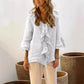 🔥2025 HOT SALE🔥Women's Ruffle Collar Blouse with Bell Sleeves