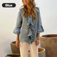 🔥2025 HOT SALE🔥Women's Ruffle Collar Blouse with Bell Sleeves