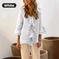 🔥2025 HOT SALE🔥Women's Ruffle Collar Blouse with Bell Sleeves