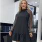 🎉Happy New Year! 49% OFF 🛍️Mesh Long Sleeve Dress with Pleated Hem