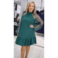 🎉Happy New Year! 49% OFF 🛍️Mesh Long Sleeve Dress with Pleated Hem