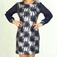 Elegant Round Neck Long Sleeve Dress