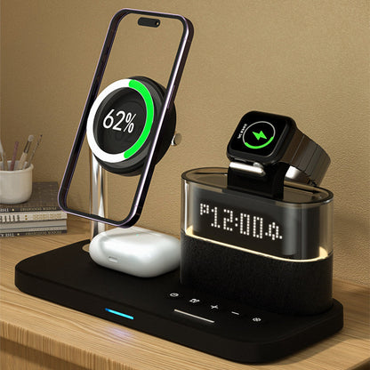 🔥2026 HOT SALE - 50% OFF🔥3-in-1 Wireless Charging Station with Alarm Clock