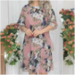 🔥Last Day Sale 49%💝Women's Floral Print Knee-Length Dress