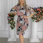 🔥Last Day Sale 49%💝Women's Floral Print Knee-Length Dress