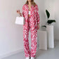 🌸Spring Specials 🌸 Chic Women's Zebra Print Shirt & Pants Set