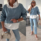 💖Women's Fashion Long Sleeve Denim Top & Pants Two Piece Set