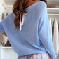 🔥50% off for a limited time👗🔥Blue Set Bow Back Top & Tulle Skirt✈️Free return if not suitable✈️