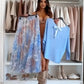 🔥50% off for a limited time👗🔥Blue Set Bow Back Top & Tulle Skirt✈️Free return if not suitable✈️