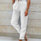 🥳New arrival 50% OFF!🌸Women's Elastic Waist Cotton Linen Casual Pants🍀