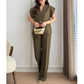Vintage Green Shirt 2-Piece Suit