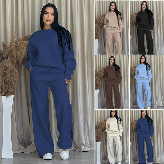 🌸Hot Sale 56% Off🌸Fashionable solid color two-piece suit