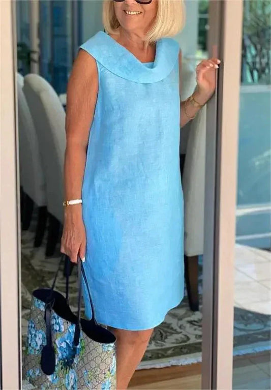 SUMMER RUFFLE COLLAR DRESS