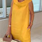 SUMMER RUFFLE COLLAR DRESS