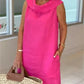 SUMMER RUFFLE COLLAR DRESS