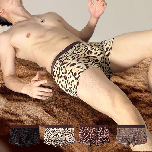 ⏳🐆Men's Leopard Print Ice Silk Briefs🔥