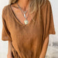 🔥LAST DAY SALE 50% OFF🔥Simple Solid Color V-Neck Half-Sleeve T-Shirt💛